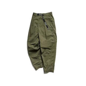 KAPITAL 22SS, Японские модные Свободные брюки в стиле милитари, Однобортные мужские повседневные зауженные брюки