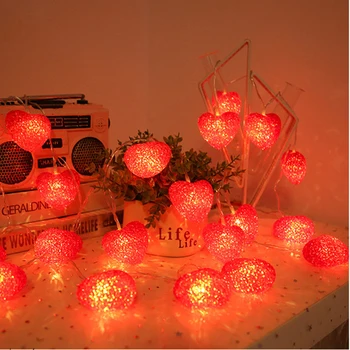 10 светодиодов, 20 светодиодов, любовный светильник, сказочный фонарь, романтическая свадьба, вечеринка, садовая гирлянда, освещение