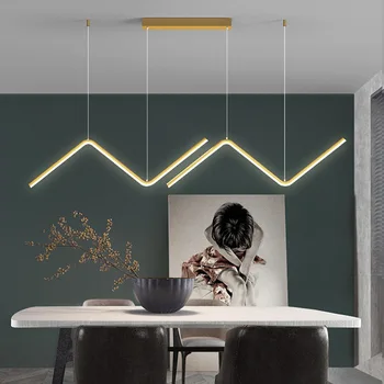 Скандинавская светодиодная люстра для гостиной, спальни, столовой, кухни, домашнего декора, Минималистичный подвесной светильник