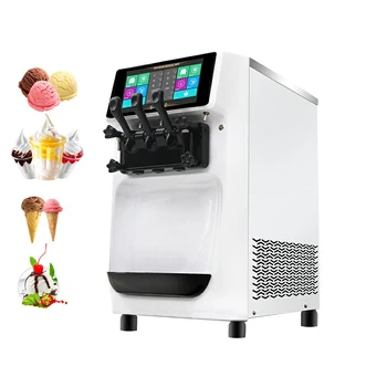Машина для производства мороженого с двойной системой, легкий коммерческий мини-размер, производитель мороженого большой емкости