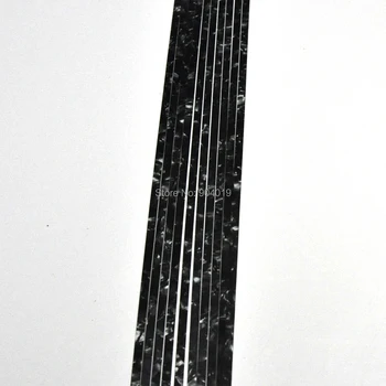 10шт Luthier Purfling Binding Инкрустация маркетри Для гитары, Целлулоидная лента, Жемчужно-черная