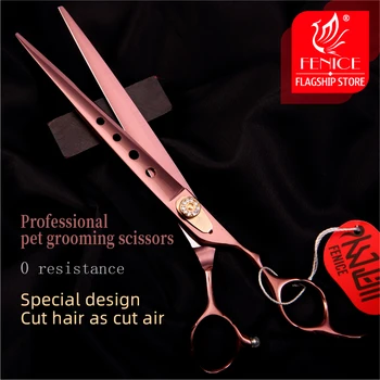 Fenice 7.0/7.5/8.0 дюймовые профессиональные ножницы для груминга собак JP440C Античного золотистого цвета