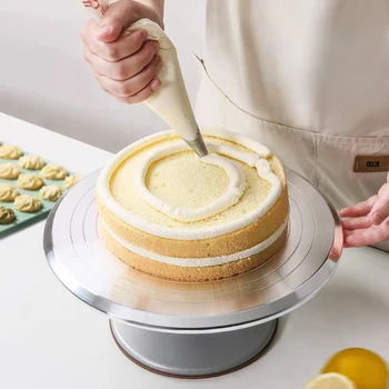 Высококачественная платформа для поворота торта, вращающаяся подставка для выпечки из алюминиевого сплава, инструменты для украшения Формы, весы для приготовления десерта