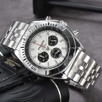 Высококачественные оригинальные часы классического стиля B01 для мужчин, полностью из нержавеющей стали, автоматические часы с датой, спортивный хронограф, часы AAA