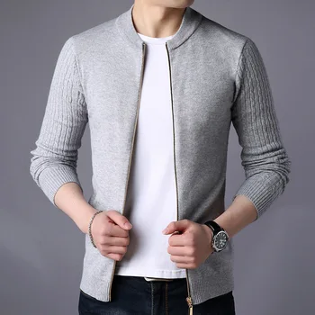 MRMT 2023 Абсолютно Новый Мужской вязаный кардиган, Модная приталенная корейская версия, Маленький свитер с воротником-стойкой, мужские куртки для мужчин