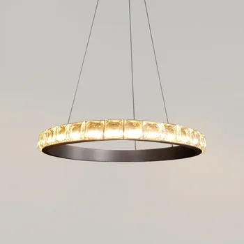 Светодиодный Роскошный Мраморный Золотисто-черный подвесной светильник Lustre, Люстра, Подвесной светильник Lampen для гостиной