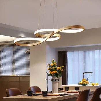 Новая современная белая светодиодная люстра, минималистичная потолочная люстра в скандинавском стиле, освещение для гостиной, столовой, кабинета, Декоративные лампы