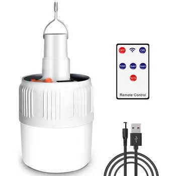 Солнечный садовый ночник, USB Перезаряжаемая походная лампа, 5 режимов освещения, светодиодная лампа с дистанционным управлением для наружного использования, водонепроницаемость IP65