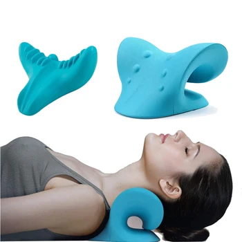 Растяжитель для шеи и плеч, устройство для вытяжения шейки матки, массажная подушка для облегчения боли, выравнивания шейного отдела позвоночника